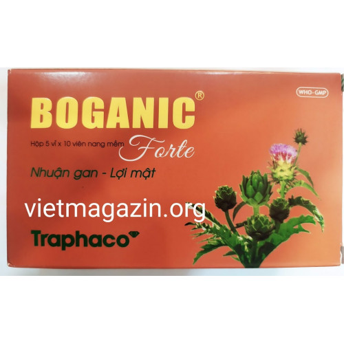 Для детоксикации печени препарат BOGANIC forte 50 капсул Вьетнам